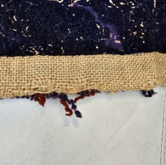 Vintage hand hooked rug with the Mayflower II design.‎ - Picture 16 of 16